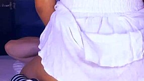 The college girl enjoys passion in the jacuzzi with her lover