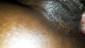 Ebony Wife Performs Blowjob, Pussy Play, and Interracial Sex with Monster Cock Under Maledom Control.