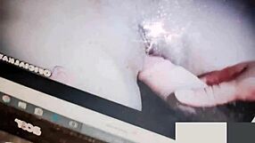 Asian woman masturbates to orgasm and squirts alone at home