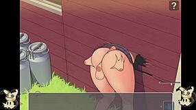 hentai game daily life of my countryside -español- parte 8 se atora y su culo sobre sale y escena lesbica