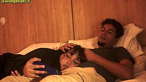 watching a movie with my stepbrother and accidentally swallowing his dick