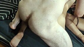 my horny boyfriend made me and my gay friend suck him