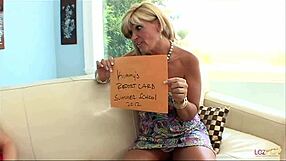 Mature blonde and teen 18+ blonde engage in intergenerational lesbian sex with pussy licking