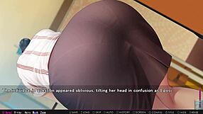 Žena sa velikim sisama vara u anime hentai igri sa poljupcima