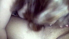 girlfriend gives sloppy cock sucking session