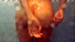 nasty latina pees in shower 😈