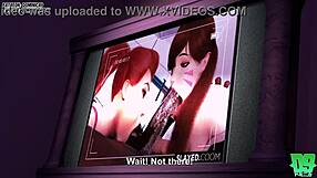 Dva and Tracer futa dominate Widowmaker in hardcore anime action. Wild pounding!