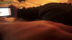 watching a movie with my stepbrother and accidentally swallowing his dick