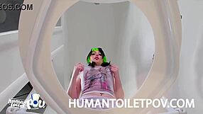 I was totally shocked when KittyCamtime caught me as their human toilet