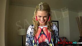 Sexy Blonde Babe Susie Clove Spreading Her Ass and Pussy.