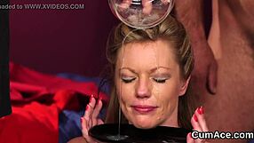 can you believe this hottie gulping all that cum?