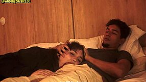 watching a movie with my stepbrother and accidentally swallowing his dick