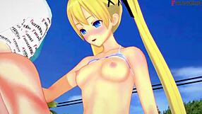 marie rose in bikini gets wild fucking on beach in 3d fantasy