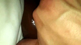 Ebony Wife Performs Blowjob, Pussy Play, and Interracial Sex with Monster Cock Under Maledom Control.