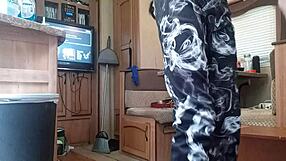 Friends alone in camper!