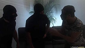 group fun with busty girls in stockings