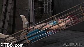 Hot slave delights with blowjob