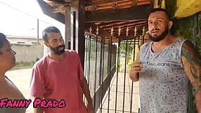 Latina Gives Owners Intense Fuck While Husband Licks Pussy