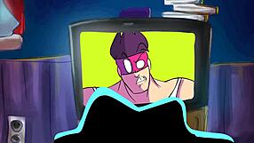 Powertrip Cartoon Features Clothes Ripped In Action