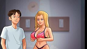 Can this blond cheerleader handle a big dick football player on the beach?