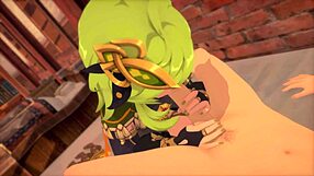 I enjoy the sunset views with collei in genshin impact 3d cartoon anime world