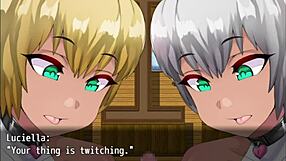 ciella and luciella deepthroat prince's small cock in ntr sisters part 9