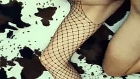 sexwife bangs husband's friend in stockings for anal fun 😜