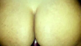 indian whore rides vegetable in homemade assfucking session