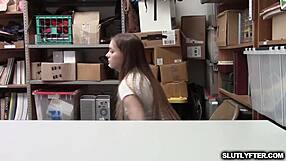 summer brooks gives blowjob after shoplifting