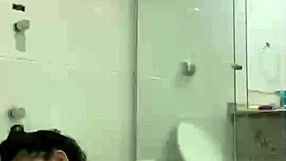 bia hot morena masturbating with shower jet solo