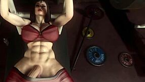Rose futa dominates workout in wild 3D action