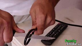 Thanksgiving stepsons fuck my girlfriend in a taboo group scene