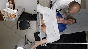 A Patient Visits Gynecologist and Gets Pussy Cumshot in Wild Hospital Scene