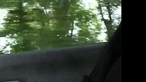 I show my big tits in the park