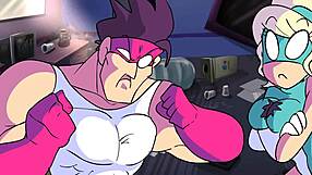 Powertrip Cartoon Features Clothes Ripped In Action