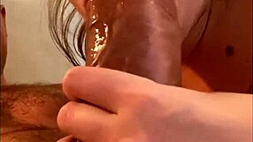 anastasia mistress training her blowjob skills on a huge russian tool