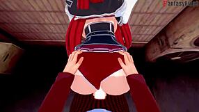 rias gremory craves more from issei in this hentai madness.