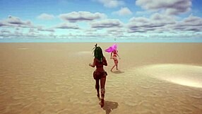 Valerie Visxen Meets Maya The Bird Girl In Wild Life