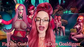 Goddess Demands Payment While Giving Jerk Off Instructions in Financial Domination.