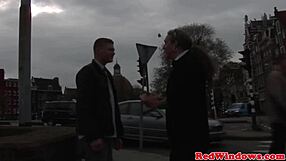 Busty Blonde Hooker Gets Messy Facial From Tourist in Close-Up