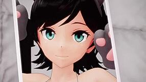 Matsukaze Kantai Collection anime fux in wild cartoon action