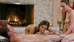 Oily Masseuses Jade Nile And Gianna Dior Sharing Cock In Group Massage