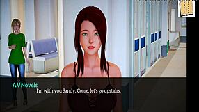 3D Anime Hentai Redhead with Small Tits in Homemade Erotic Scene