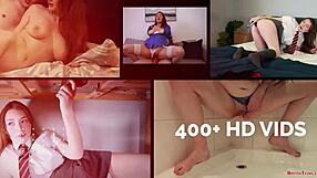 Candice’s cumshot compilation with teen swallowing action