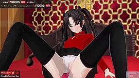 3D anime featuring Rin with toys and voice