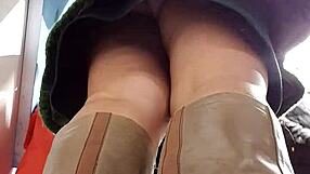 hidden cam spies under skirt for upskirt view