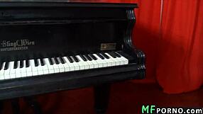 I enjoyed the hot brunette getting fucked hard by big cock