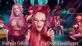 Goddess Demands Payment While Giving Jerk Off Instructions in Financial Domination.