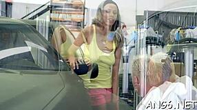 Dirty Tracy delivers goddess blowjob close up