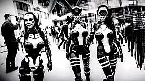 Dystopian Robot Whores Party in Futuristic Fetish Scenes